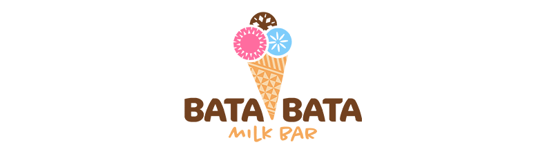 A bata-bata milk bar logo