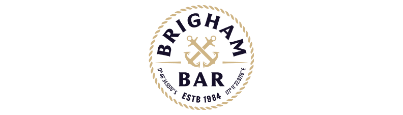 A Brigham bar logo with an anchor icon