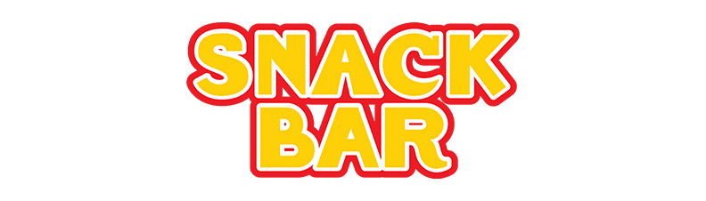 A snack bar logo