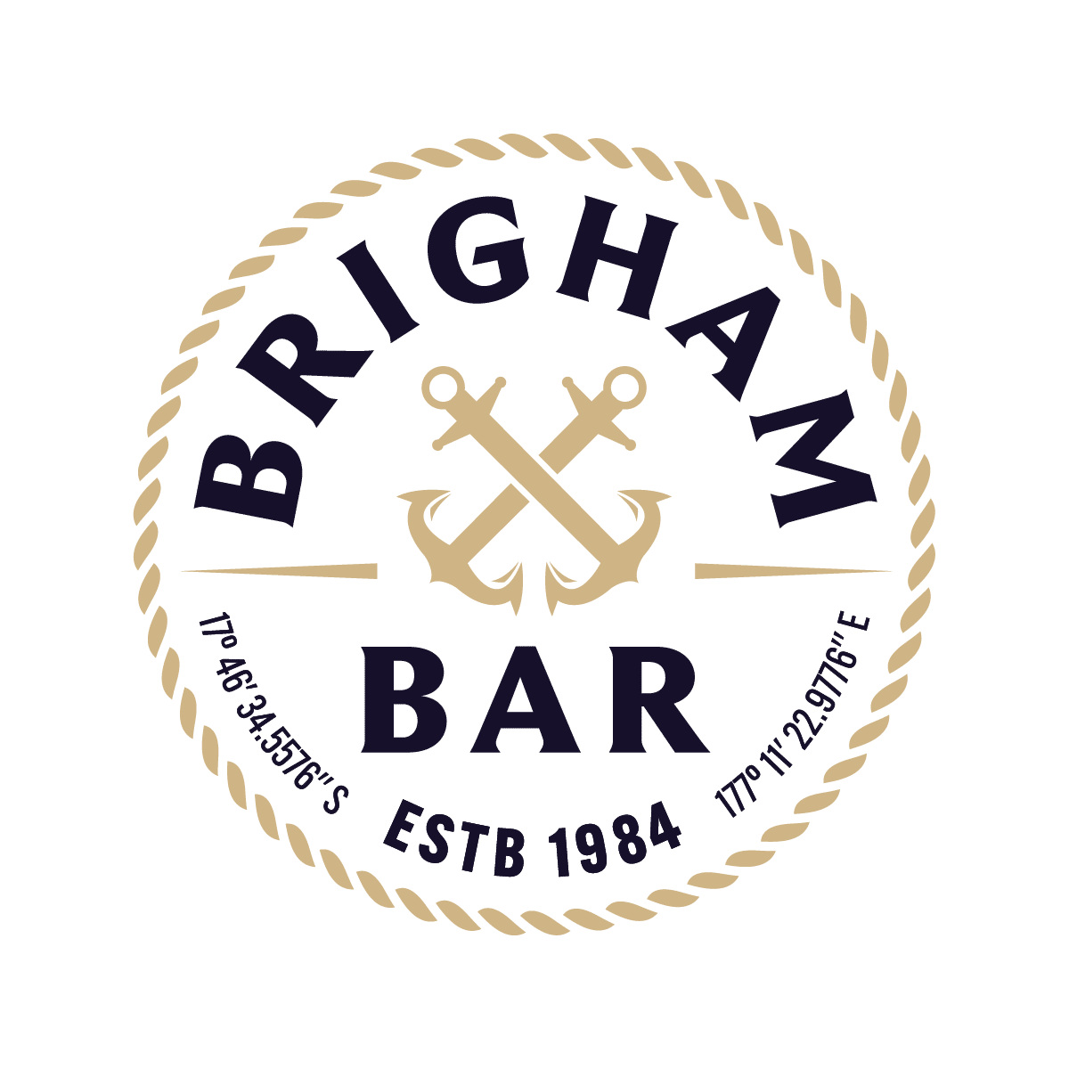 A Brigham bar logo with an anchor icon