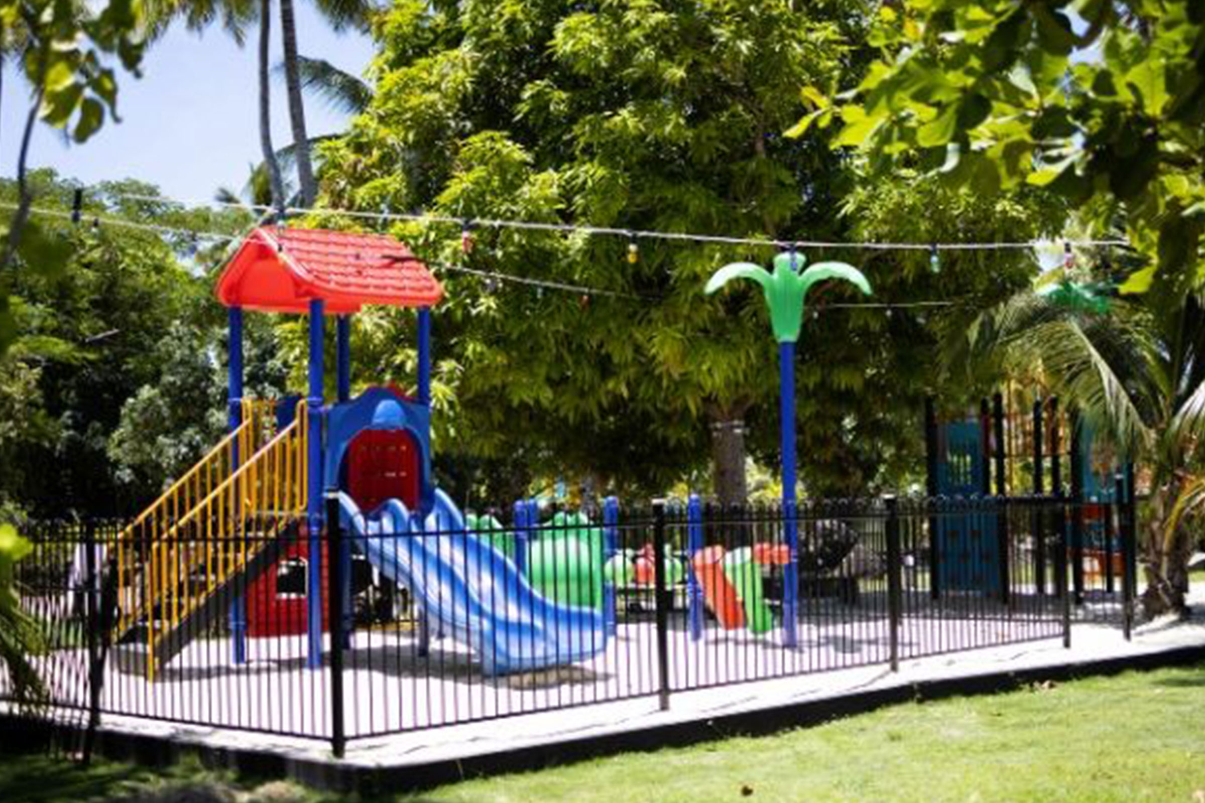 A children's outdoor playground.